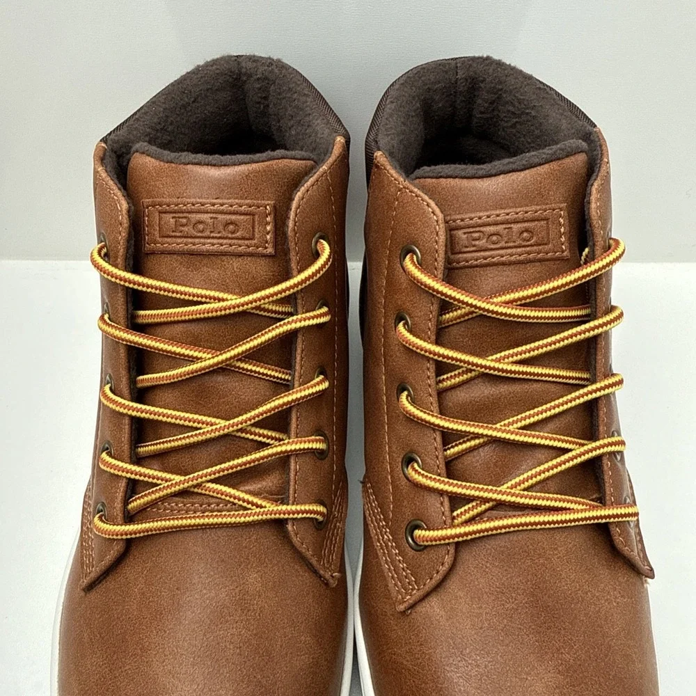 Polo‎ Ralph Lauren Polo Court Sneaker Boot (Big Kid) Size 5 Boys